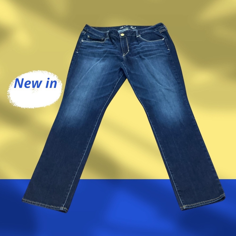 American Eagle Skinny Stretch Jeans Womens 18 Regular Mom Jeans Timeless Casual